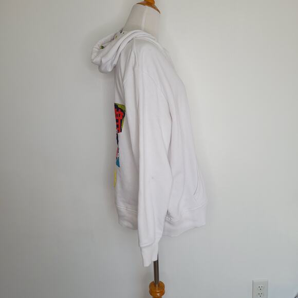 Disney Parks Walt Disney World 2020 Sweatshirt White Hooded Mickey Women 1X - Picture 3 of 14